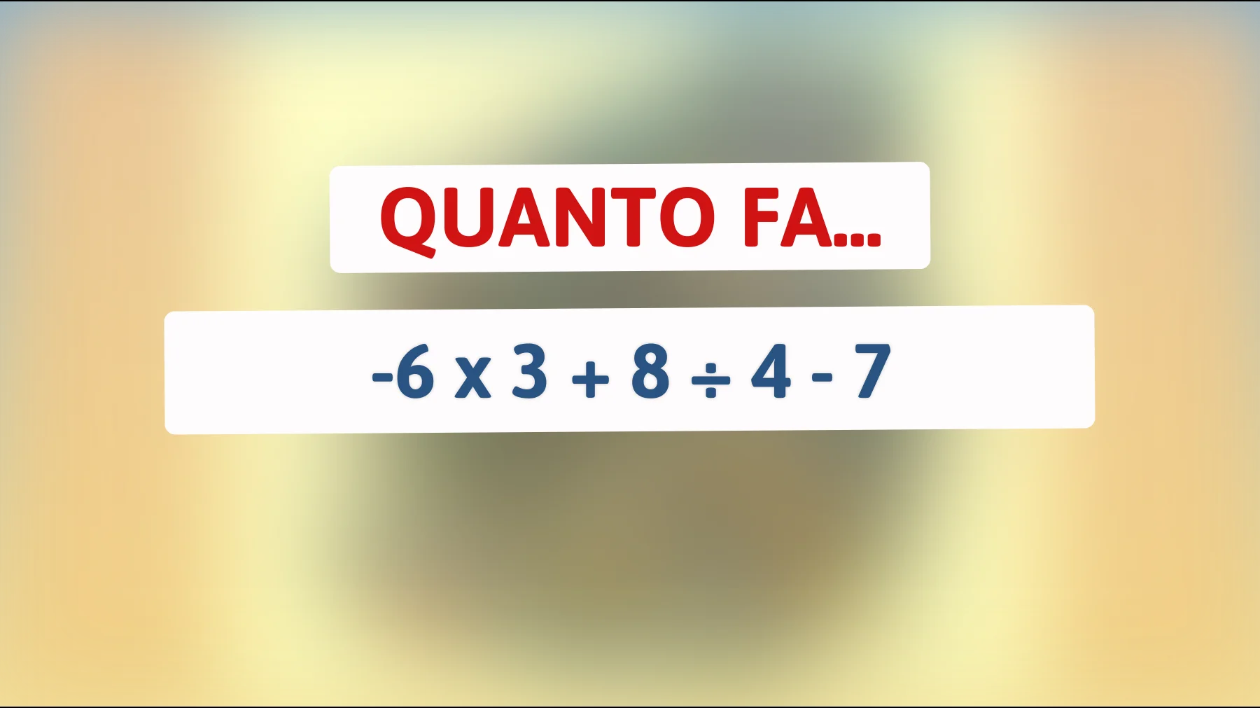 Sfida il tuo cervello: risolvi questo enigma matematico che solo i più intelligenti riescono a capire! Sei all'altezza?"