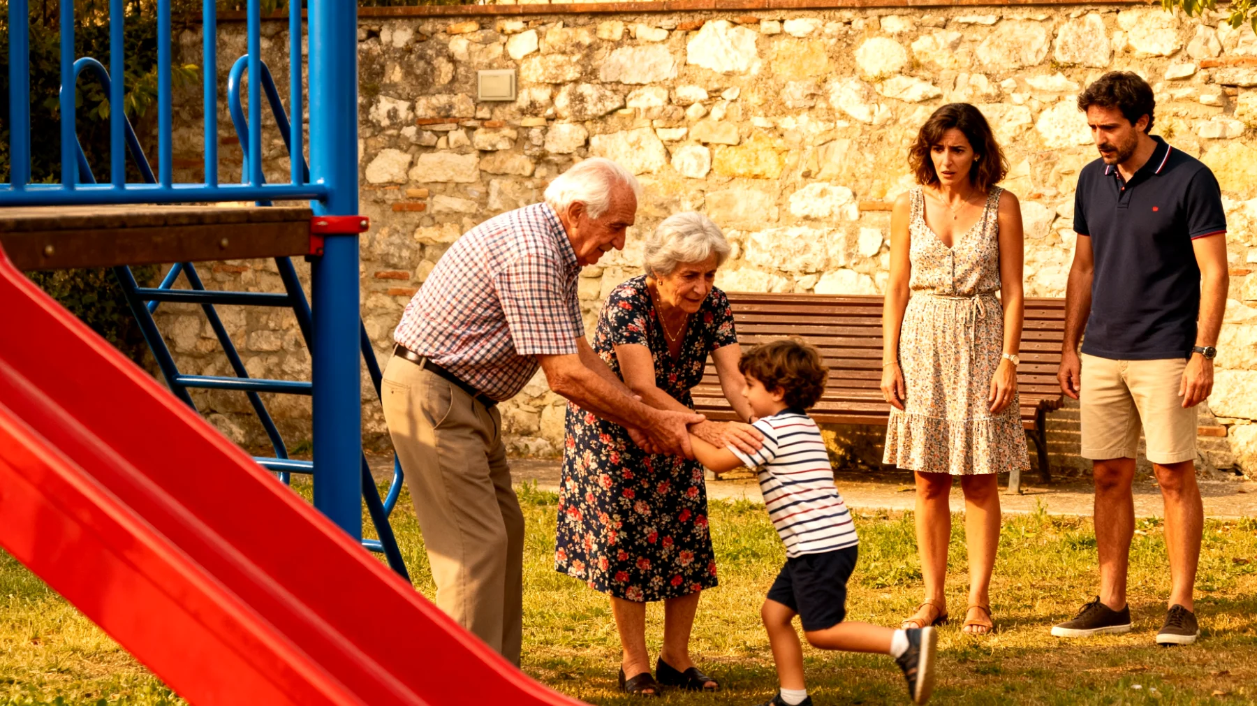 I nonni tendono a proteggere eccessivamente i nipoti bambini, impedendo loro di sperimentare, sbagliare e sviluppare autonomia, creando tensioni con i genitori e limitando la crescita dei piccoli"