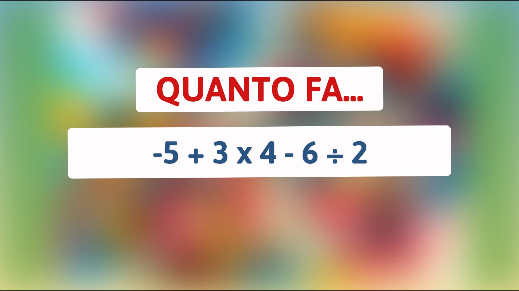 Sei abbastanza intelligente da risolvere questo rompicapo matematico apparentemente semplice? Scopri se sei un genio!"