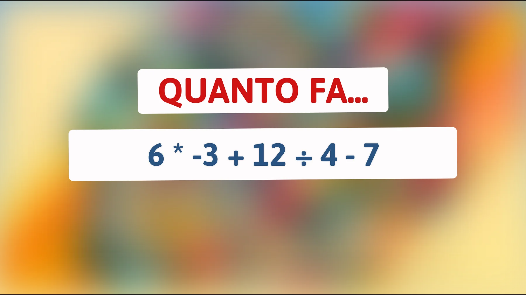 Solo il 1% riesce a risolverlo: scopri se sei tra i geni in grado di rispondere a questo indovinello matematico!"